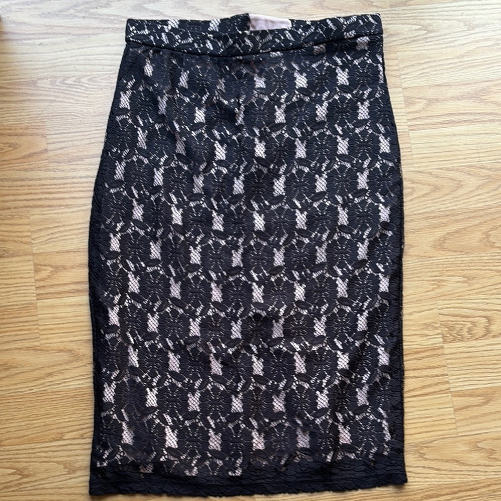 Elegant Black Lace Skirt-Dorothy Perkins